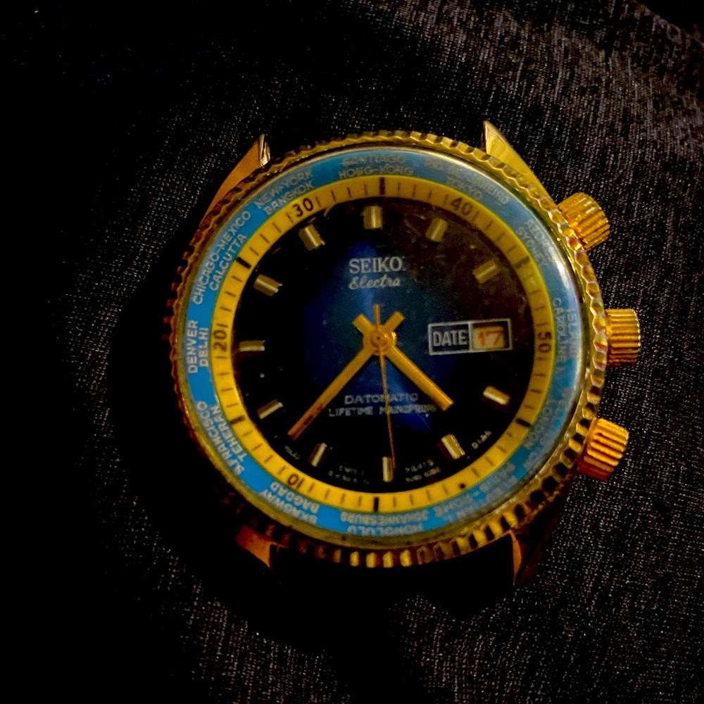 Vintage Seiko Electra World Time